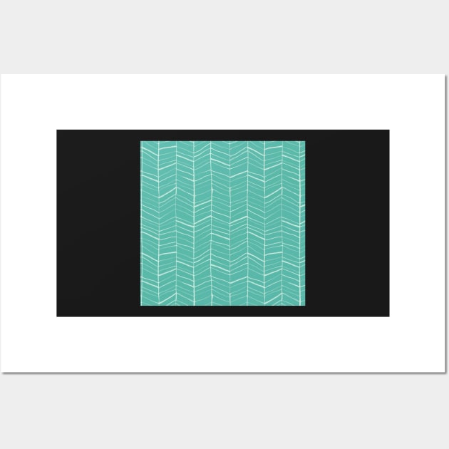 Turquoise Pattern Wall Art by greenoriginals